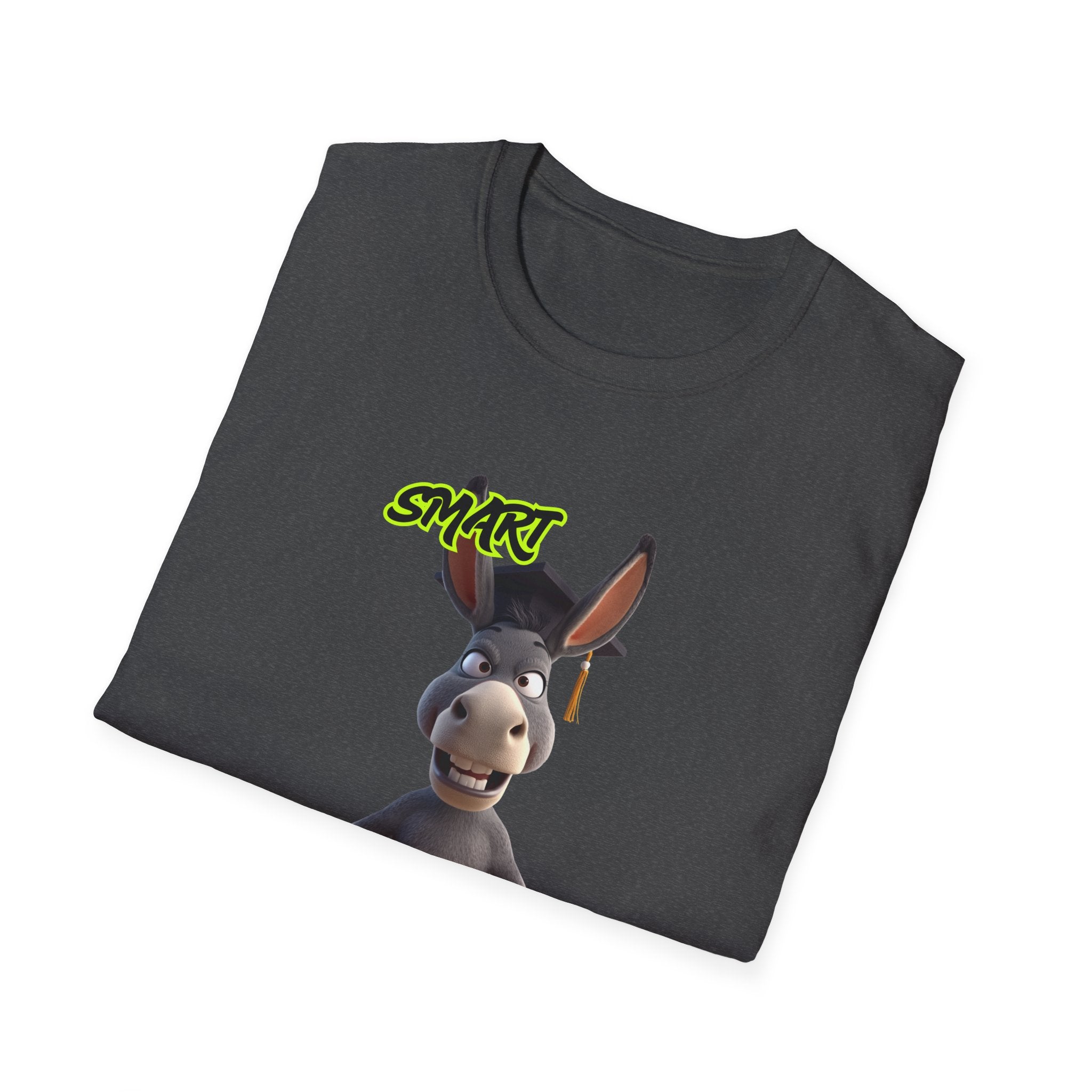Donkey 'Smart' Graphic Tee — Cute Cartoon Donkey T-Shirt