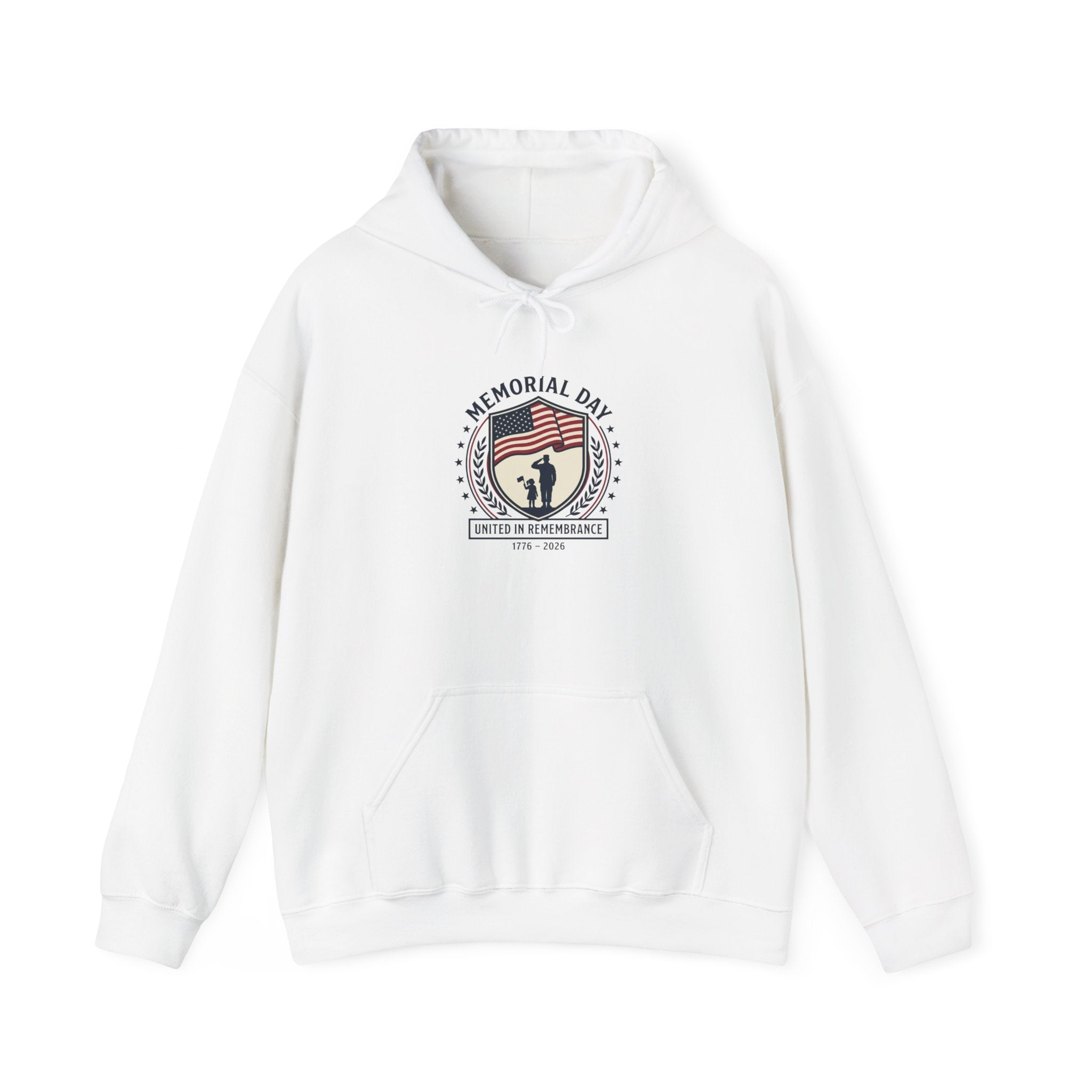 Memorial Day 1776–2026 Hoodie | USA 250 Vintage Distressed Americana