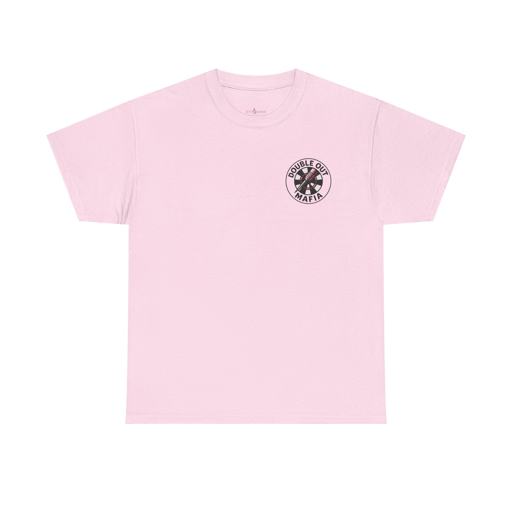 Double Out Mafia Darts Tee — Retro Dartboard Logo T-Shirt