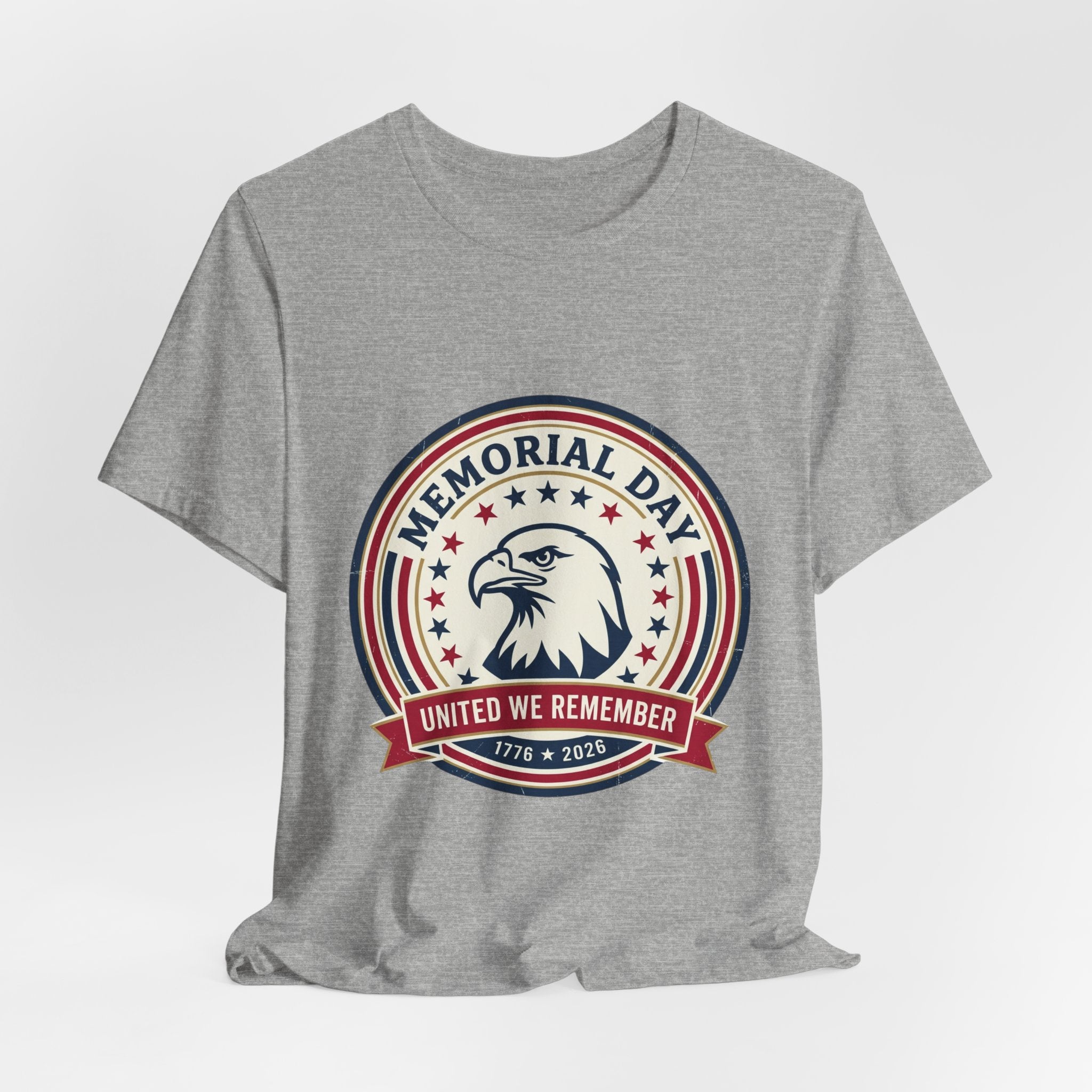 Memorial Day 1776–2026 Eagle Tee | USA 250 Vintage Distressed Patriotic