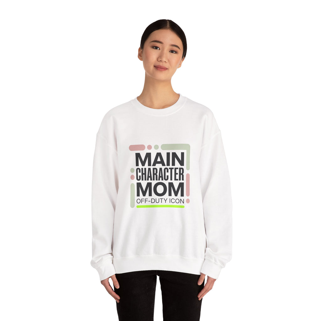 Main Character Mom Crewneck Sweatshirt | minimalist mom shirt, streetwear mom