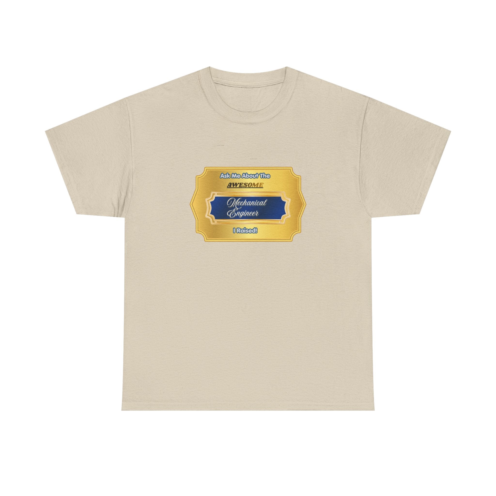 Proud Mechanical Engineer Parent T-Shirt - Awesome Engineer I Raised Gift - Premium Graphic Tee for Mom & Dad