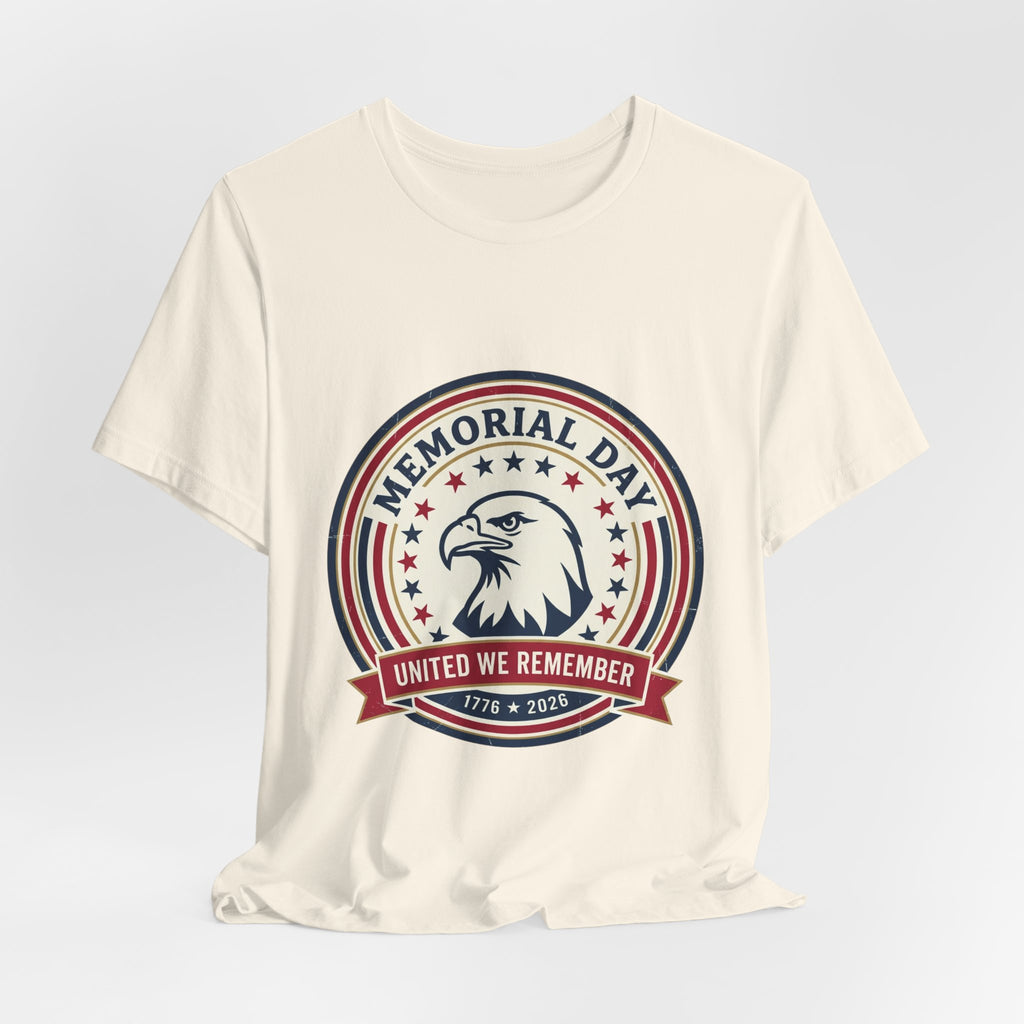 Memorial Day 1776–2026 Eagle Tee | USA 250 Vintage Distressed Patriotic