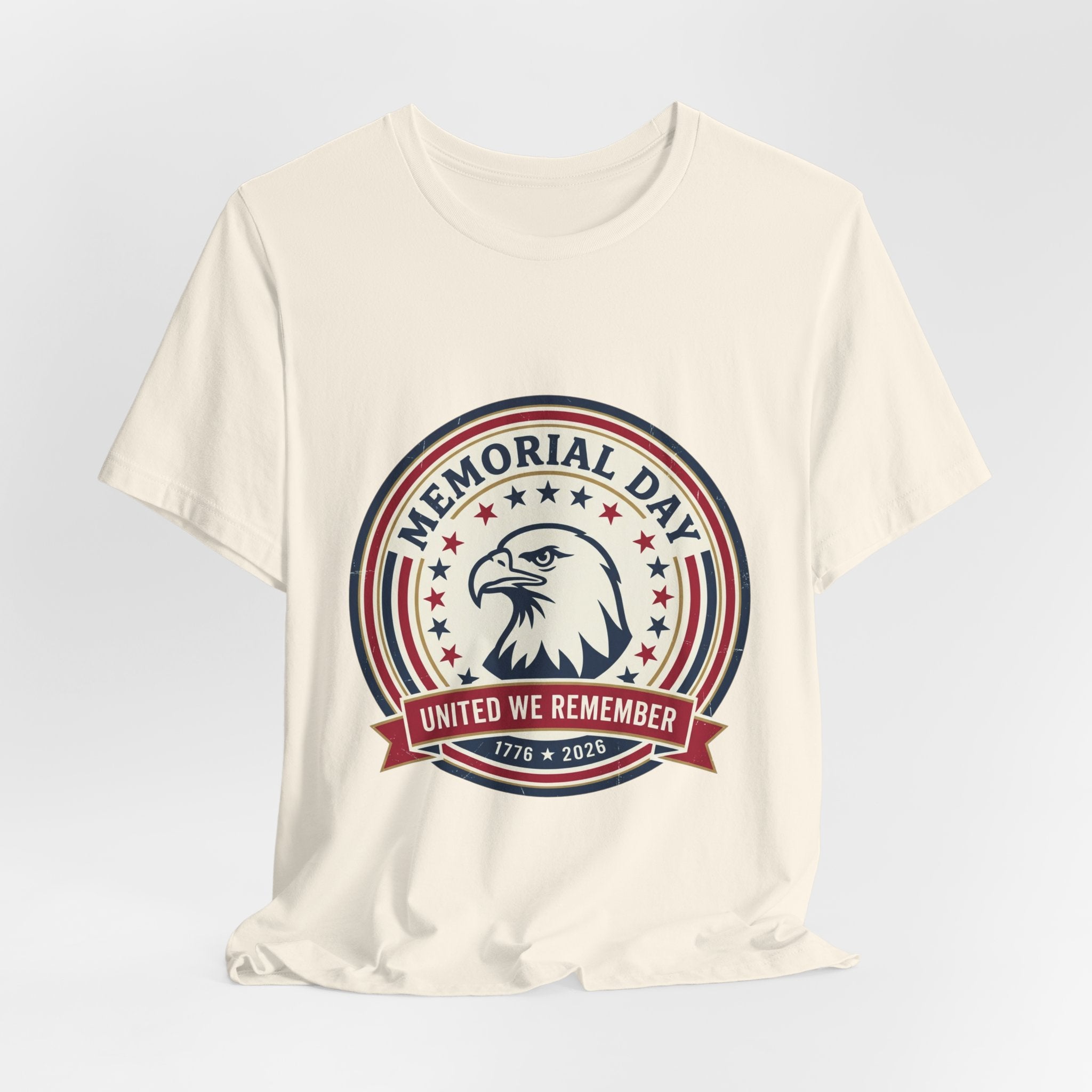 Memorial Day 1776–2026 Eagle Tee | USA 250 Vintage Distressed Patriotic