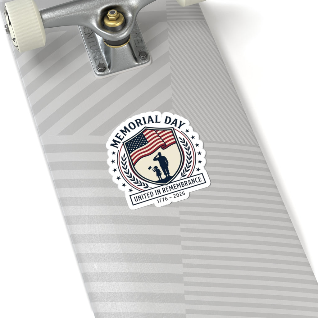 Memorial Day 1776–2026 USA 250 Vintage Distressed Kiss-Cut Stickers