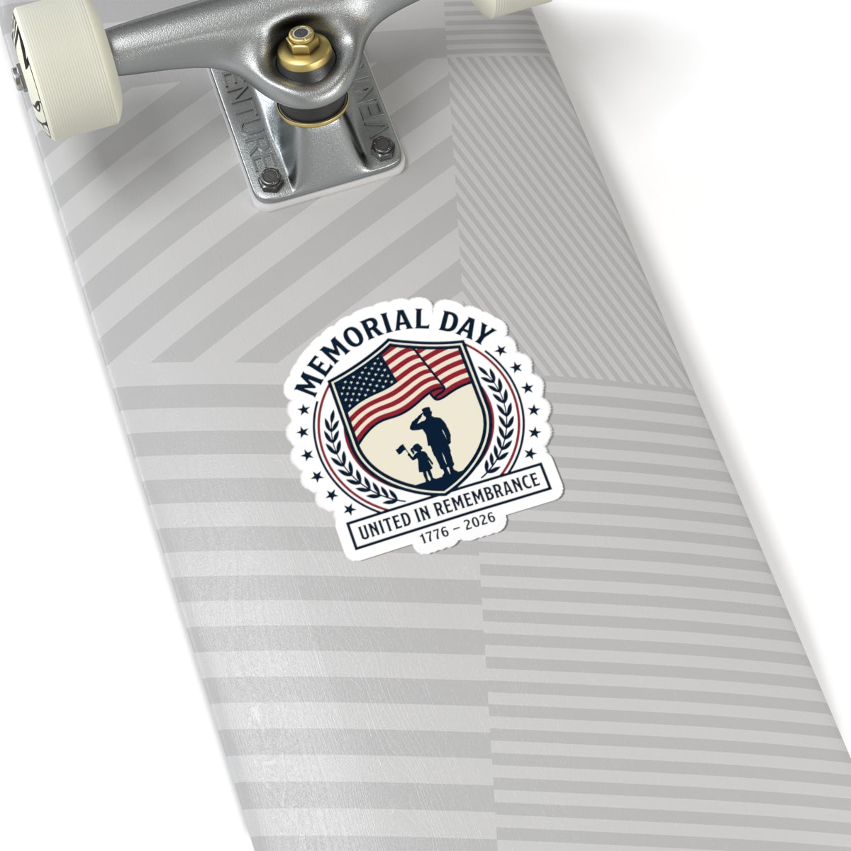 Memorial Day 1776–2026 USA 250 Vintage Distressed Kiss-Cut Stickers