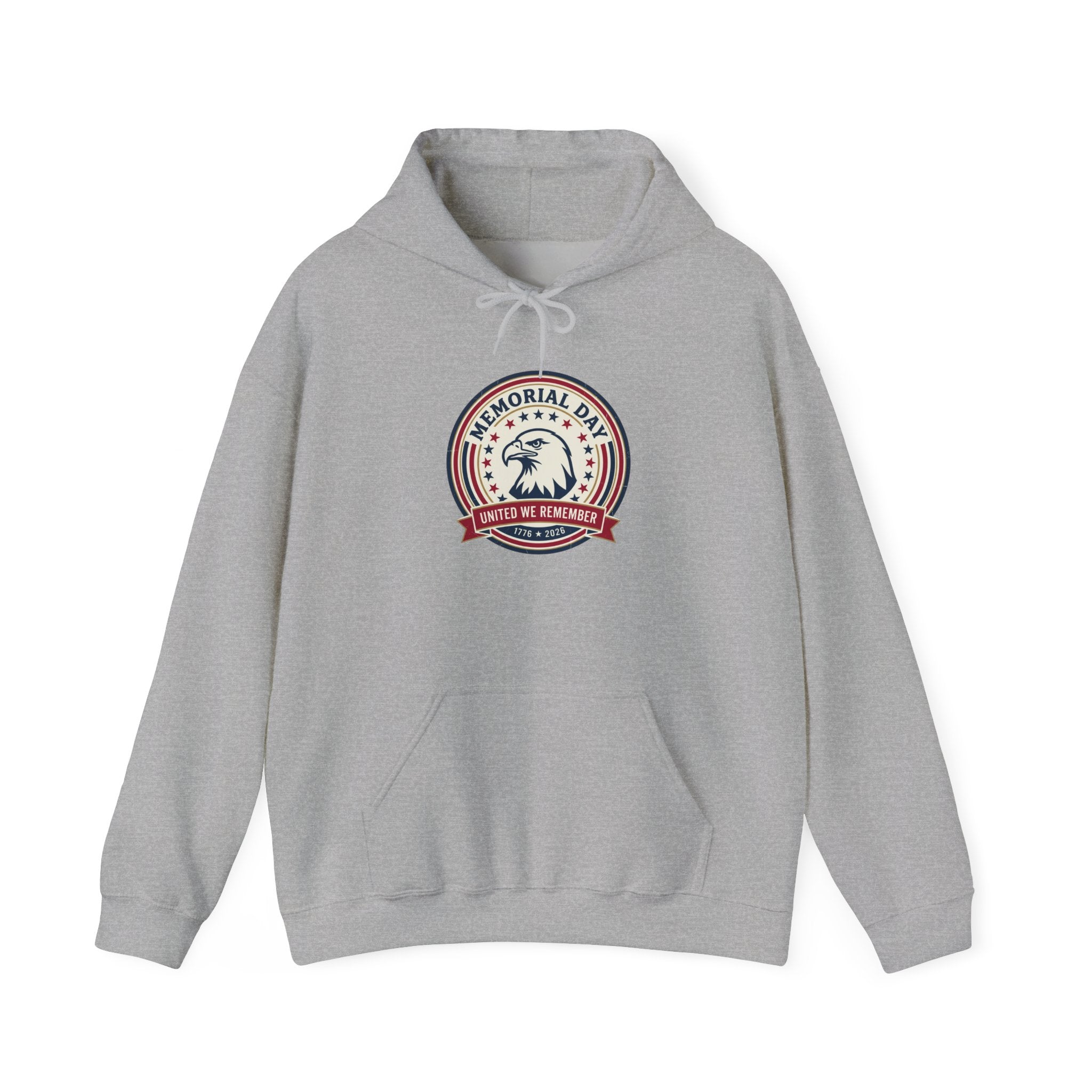 USA 250 Memorial Day Hoodie | 1776–2026 Vintage Distressed Americana