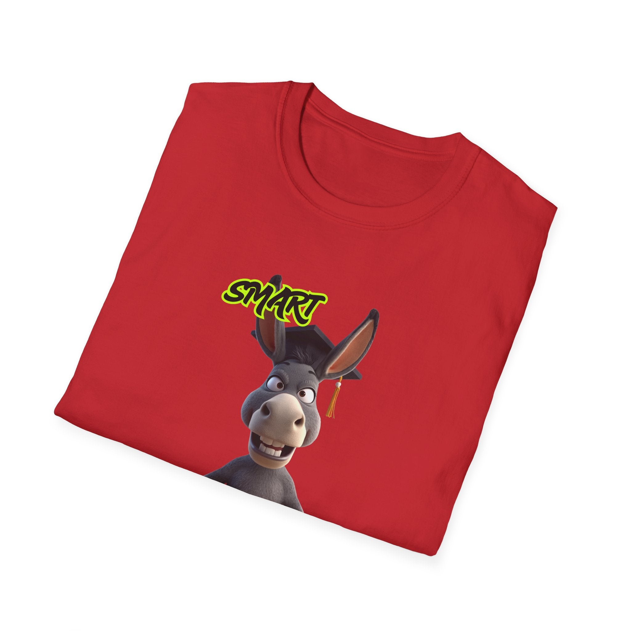 Donkey 'Smart' Graphic Tee — Cute Cartoon Donkey T-Shirt
