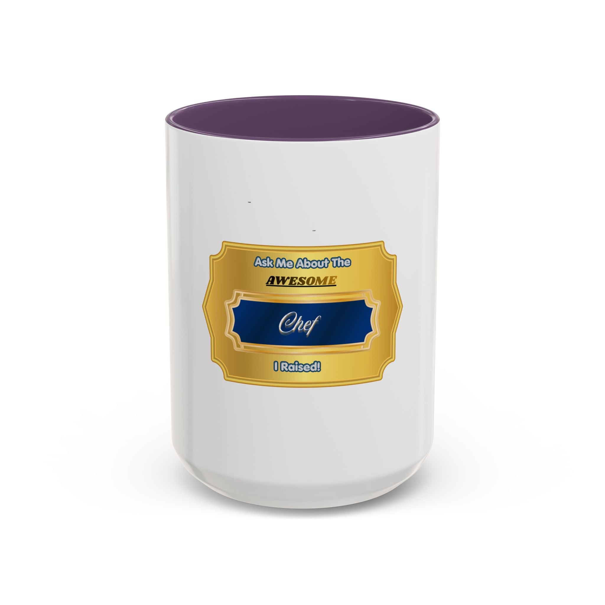 Proud Parent Chef Mug - Ask Me About The Awesome Chef I Raised - Unique Gift for Mom or Dad of a Professional Cook, 11oz Ceramic Cup