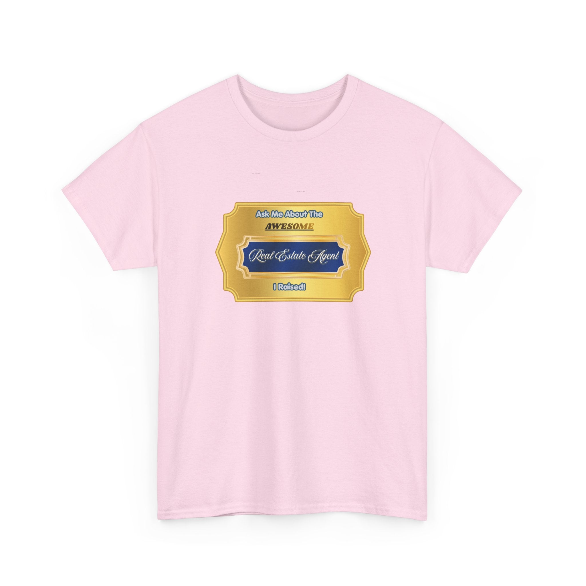 Proud Real Estate Agent Parent T-Shirt - Awesome Realtor Gift for Mom or Dad - Professional Success Celebration Tee