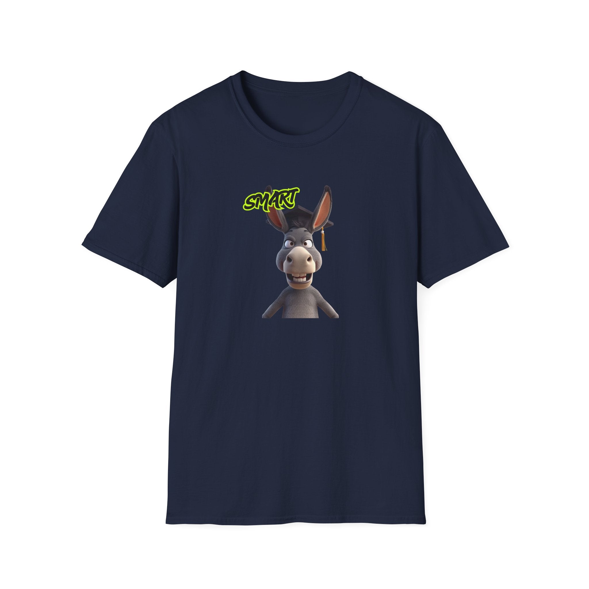Donkey 'Smart' Graphic Tee — Cute Cartoon Donkey T-Shirt