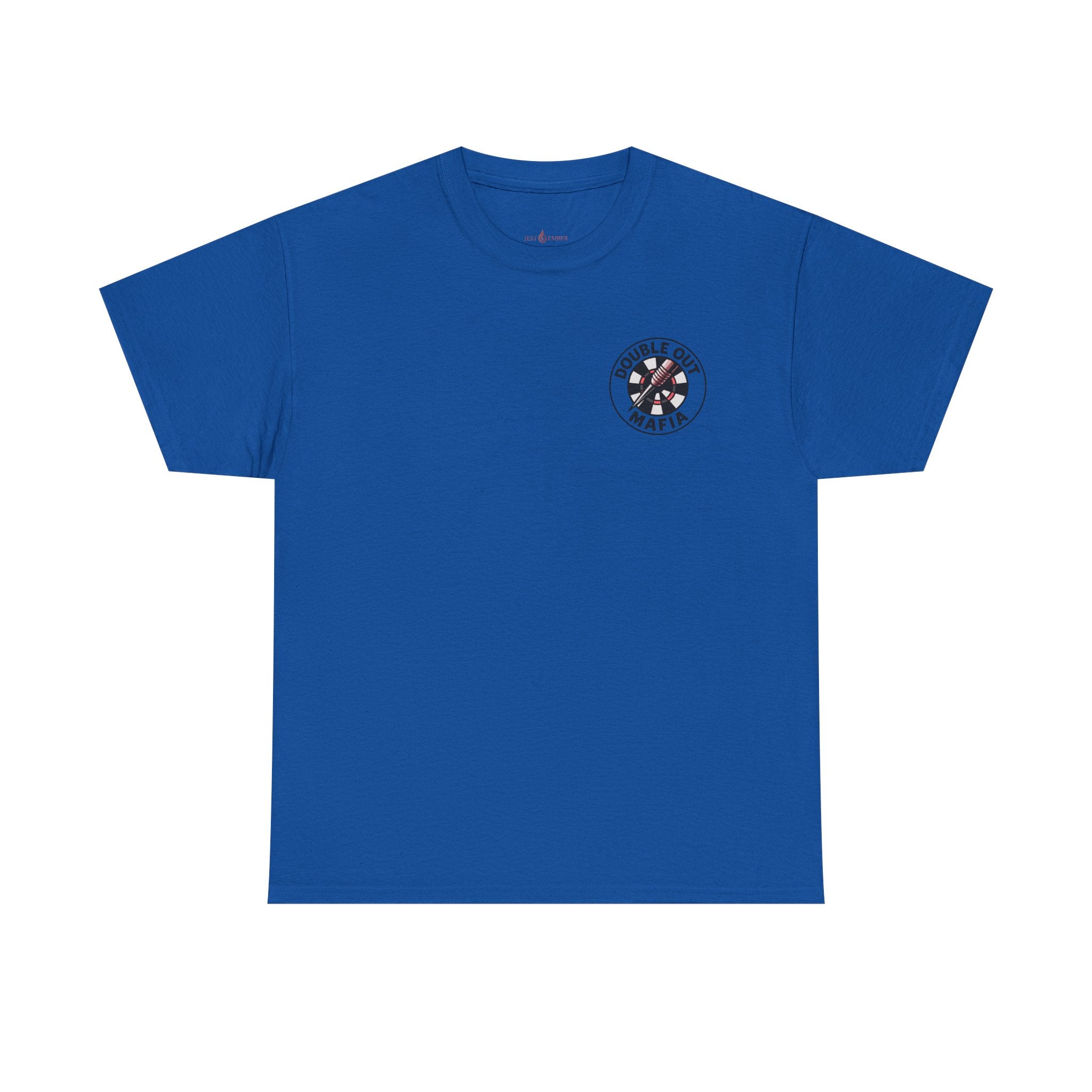 Double Out Mafia Darts Tee — Retro Dartboard Logo T-Shirt