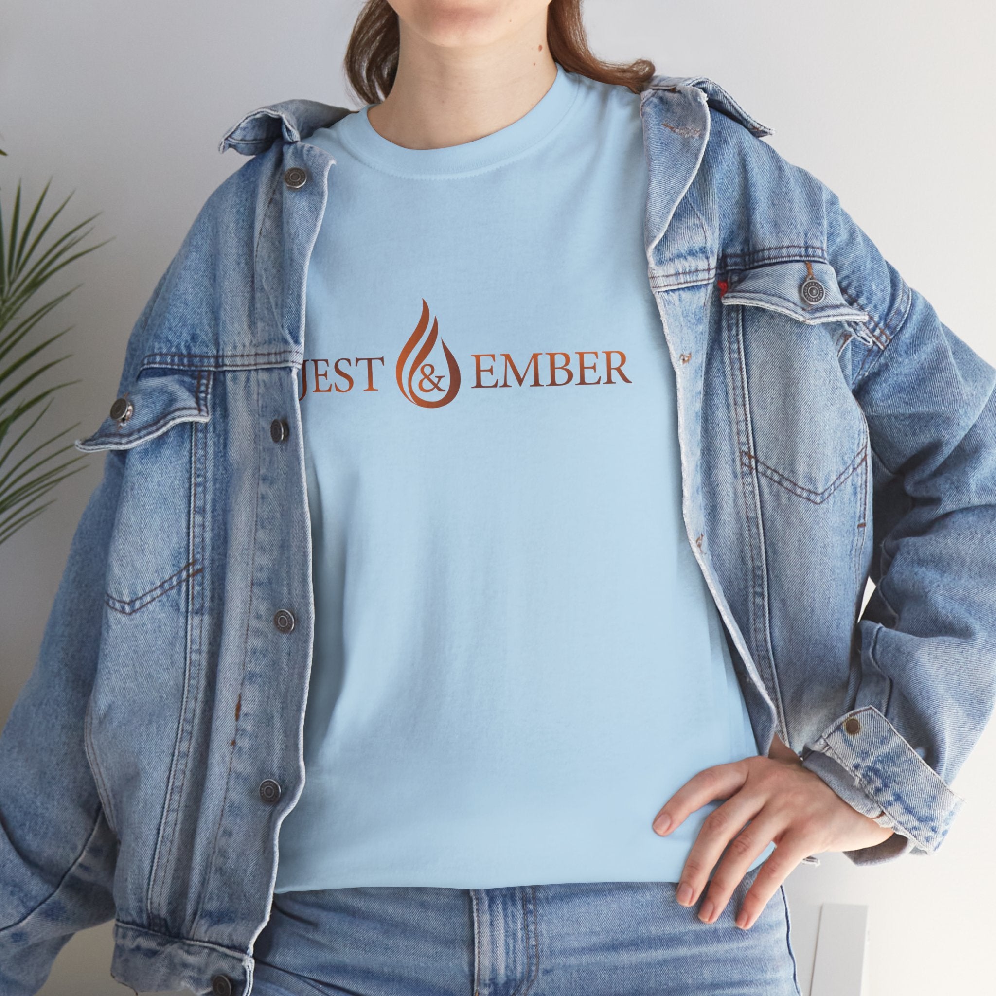 Jest & Ember flame logo shirt
