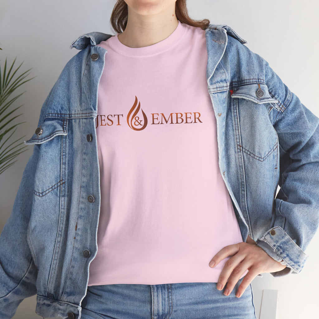 Jest & Ember flame logo shirt