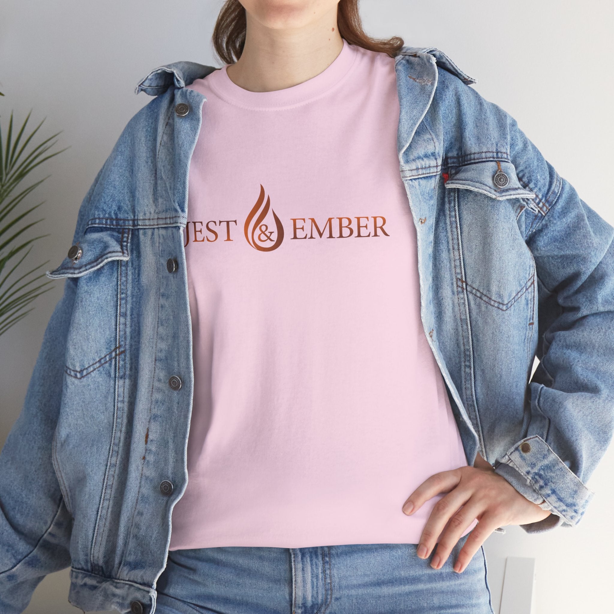 Jest & Ember flame logo shirt