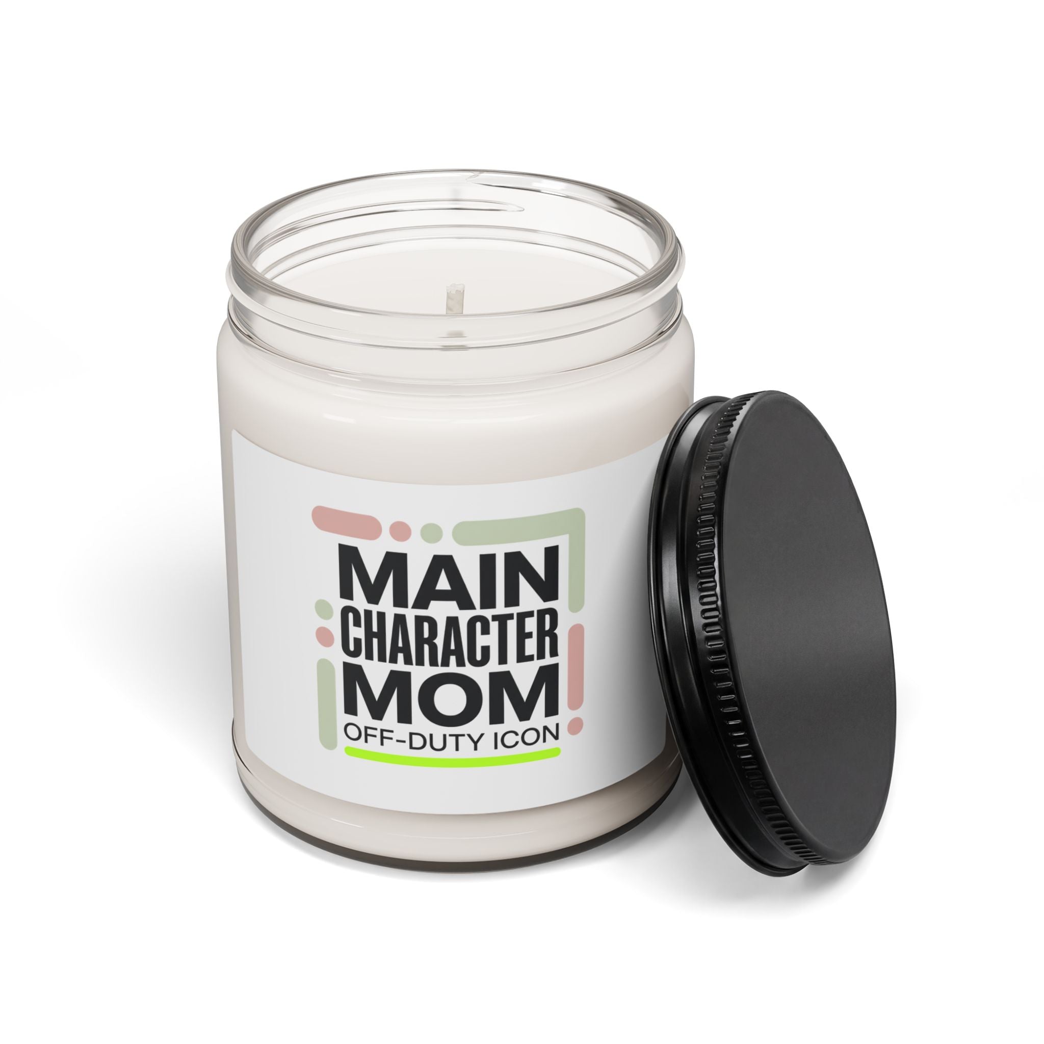 Main Character Mom Candle, Scented Soy 9oz | Cool Mom, Minimal Typography