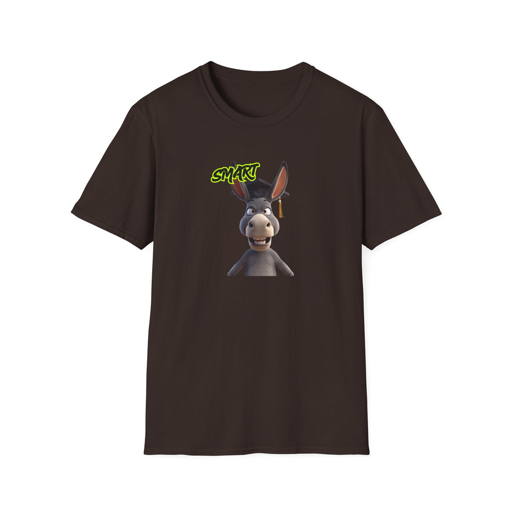 Donkey 'Smart' Graphic Tee — Cute Cartoon Donkey T-Shirt