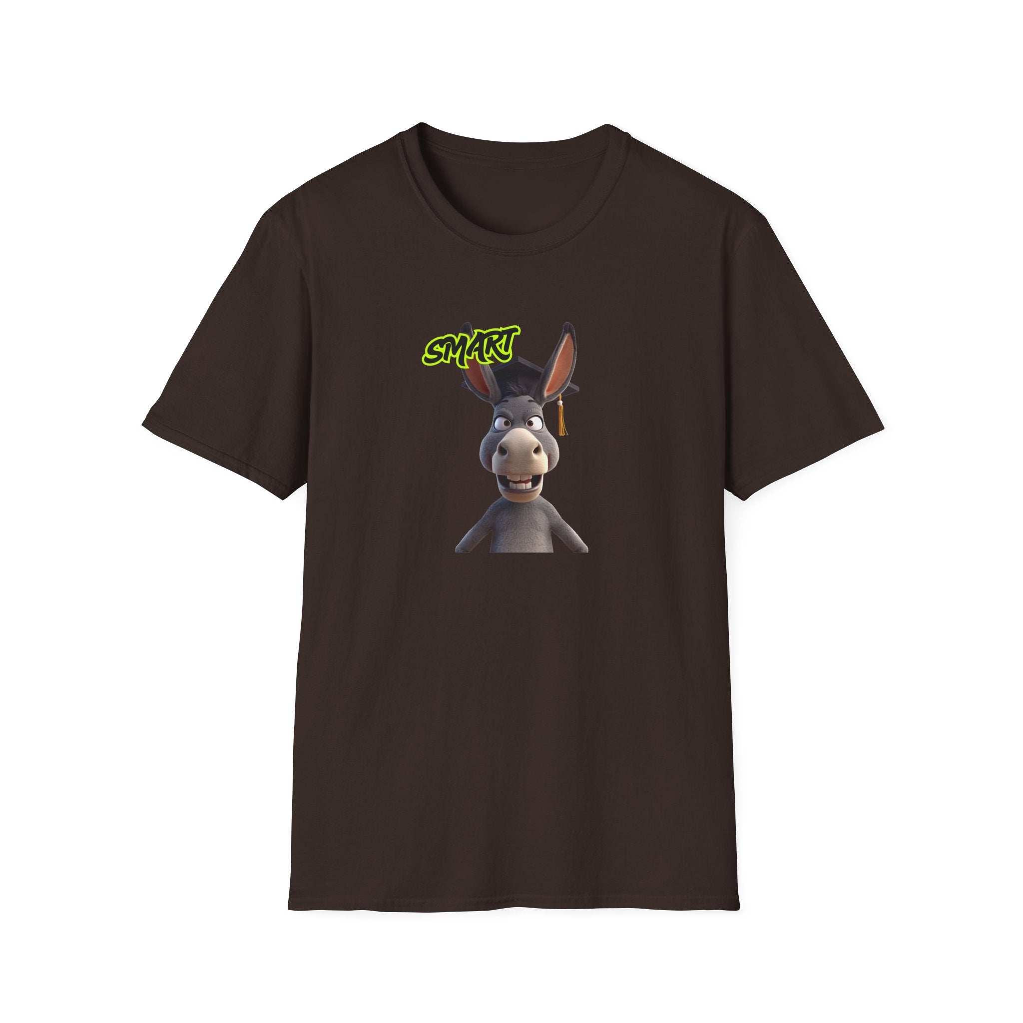 Donkey 'Smart' Graphic Tee — Cute Cartoon Donkey T-Shirt