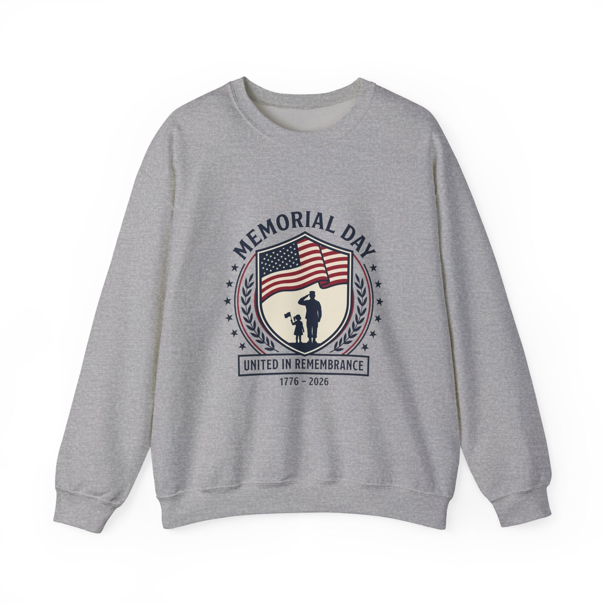 Memorial Day 1776–2026 Sweatshirt | USA 250 vintage distressed, red white blue