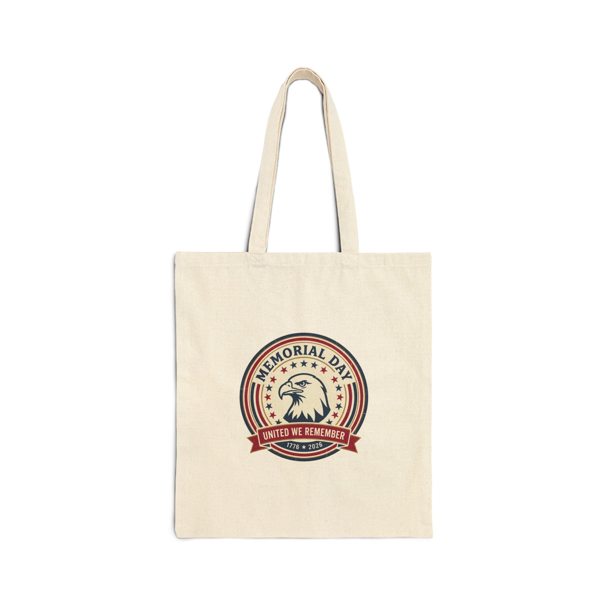 Memorial Day 1776–2026 Tote | USA 250 vintage distressed, red white blue