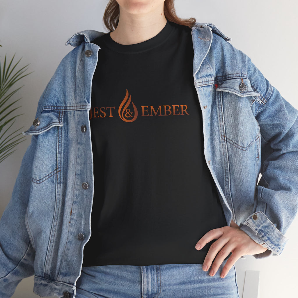 Jest & Ember flame logo shirt