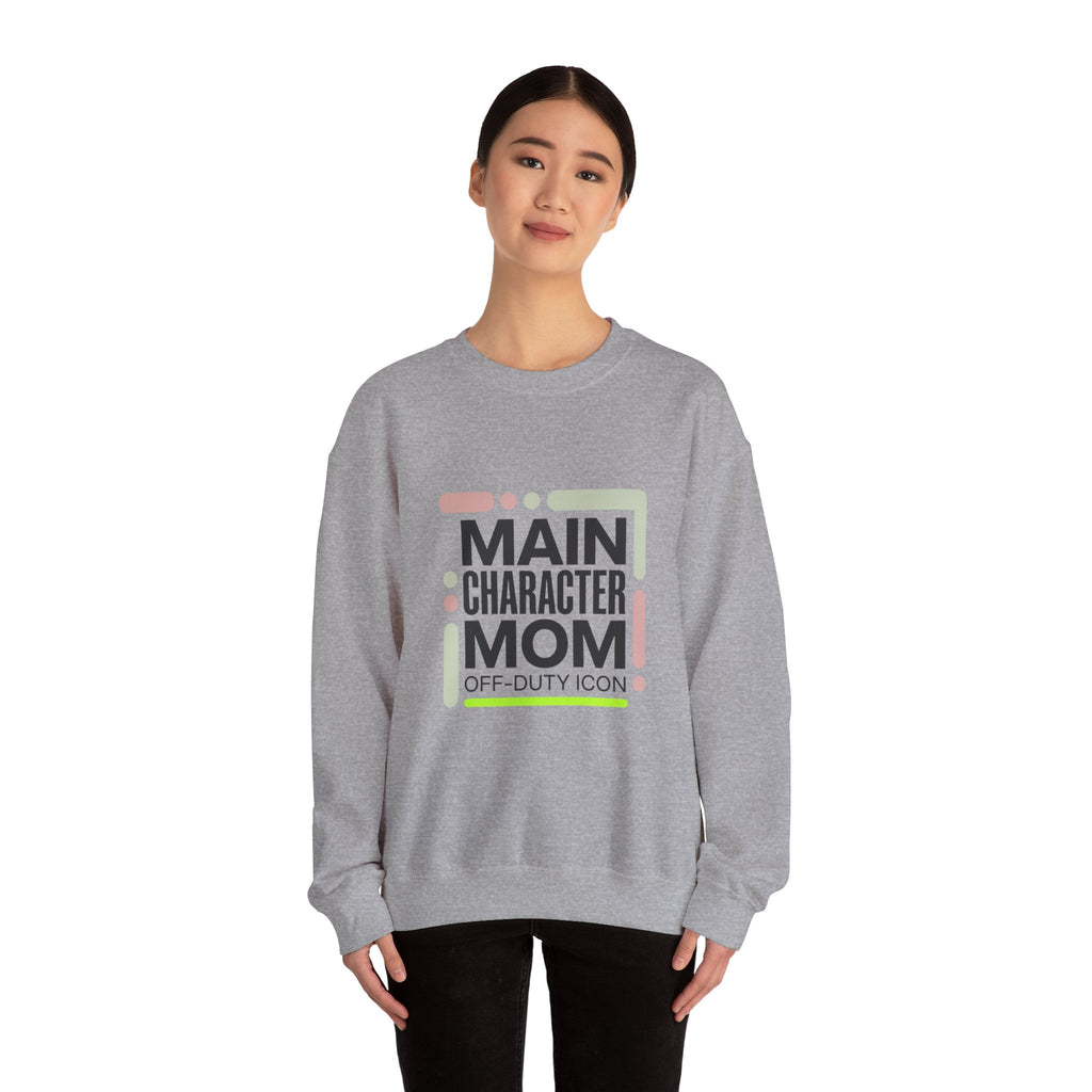 Main Character Mom Crewneck Sweatshirt | minimalist mom shirt, streetwear mom