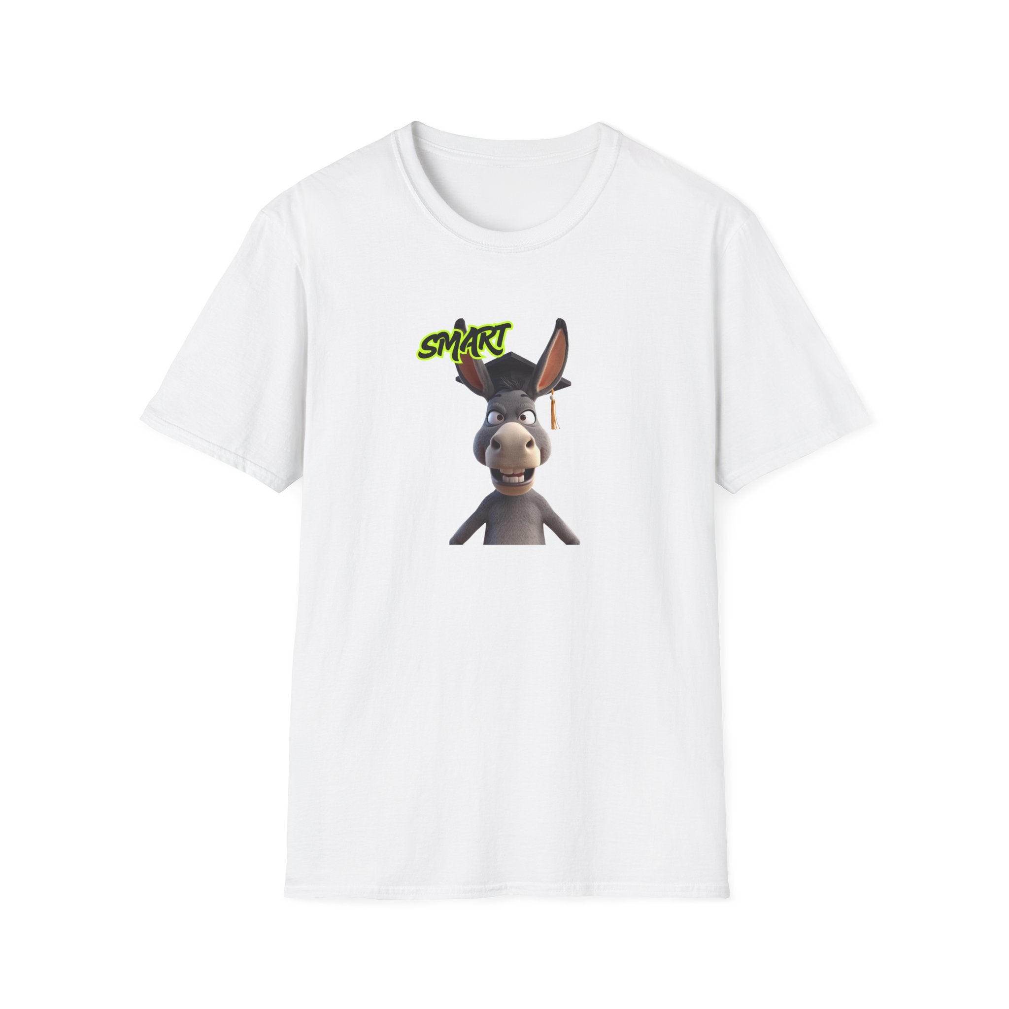 Donkey 'Smart' Graphic Tee — Cute Cartoon Donkey T-Shirt