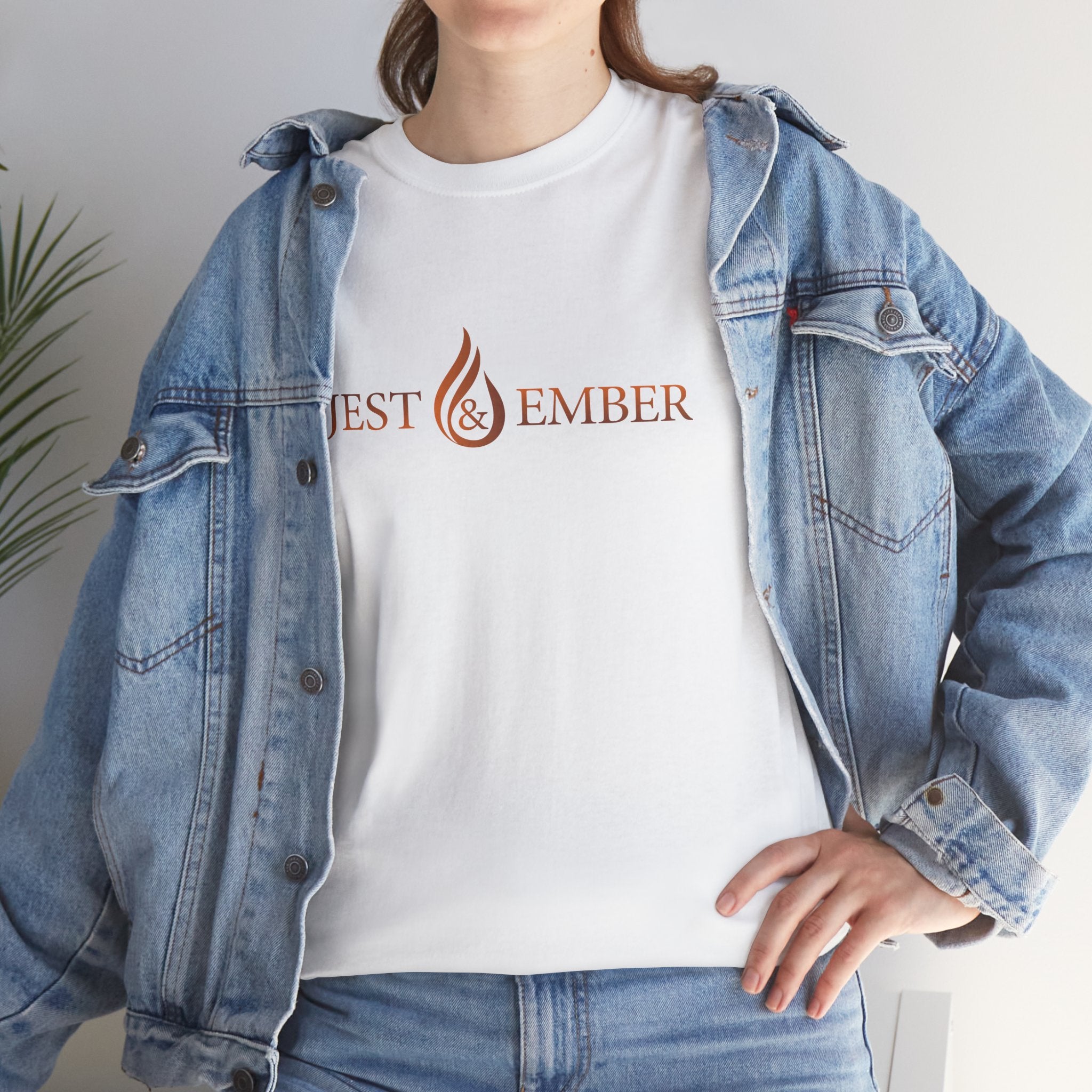Jest & Ember flame logo shirt