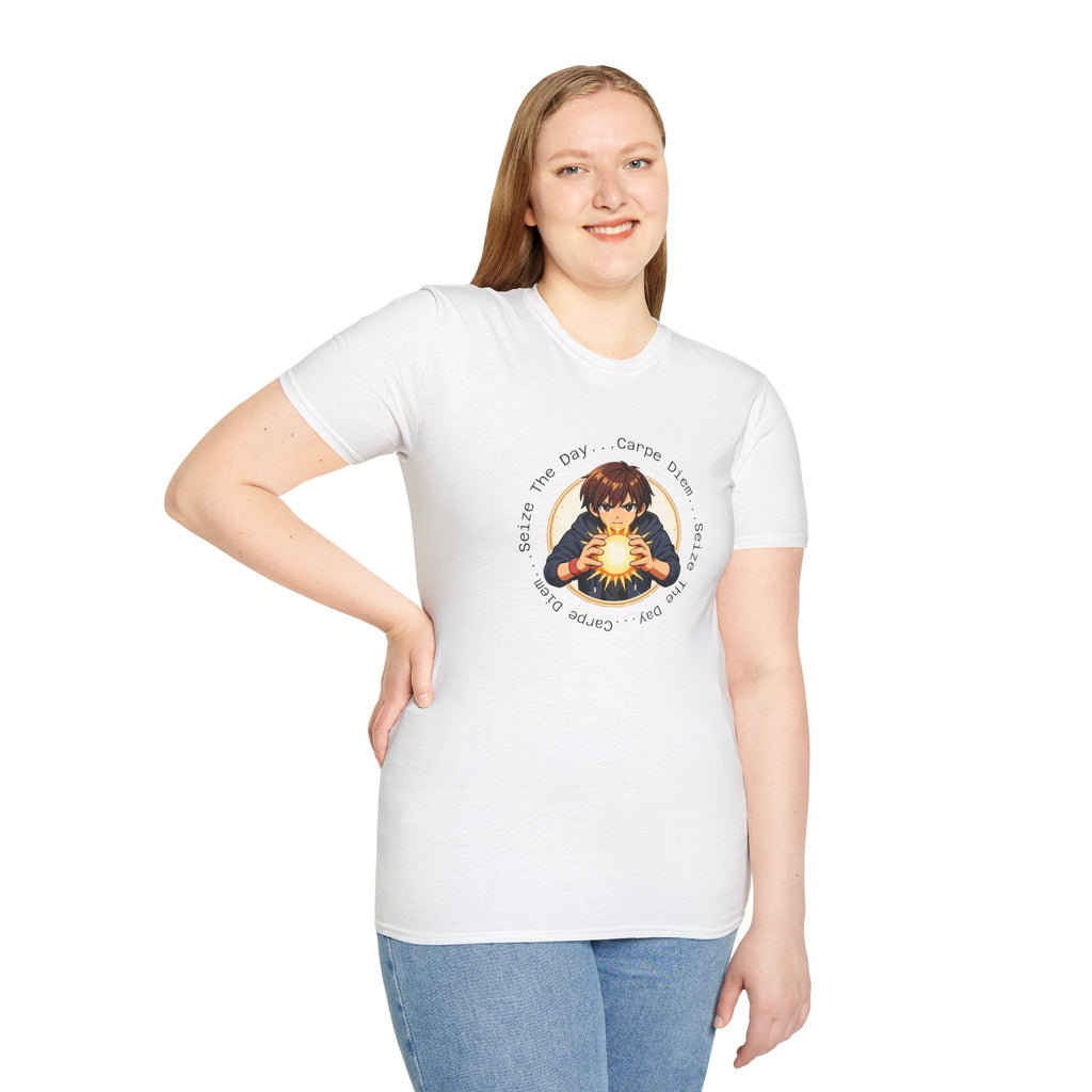 Carpe Diem Sun Magic T-Shirt — Positive Vintage-Inspired Graphic Tee