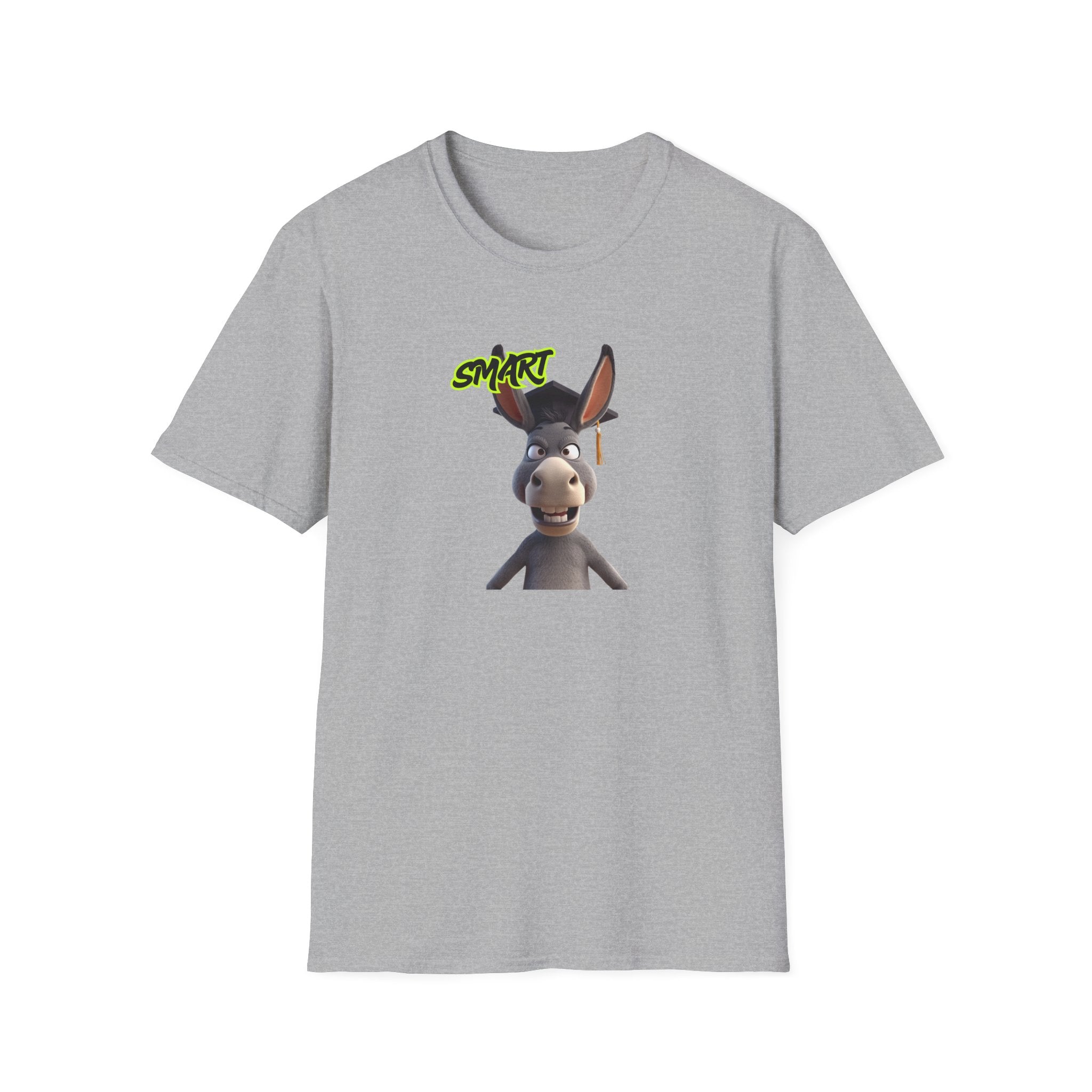 Donkey 'Smart' Graphic Tee — Cute Cartoon Donkey T-Shirt