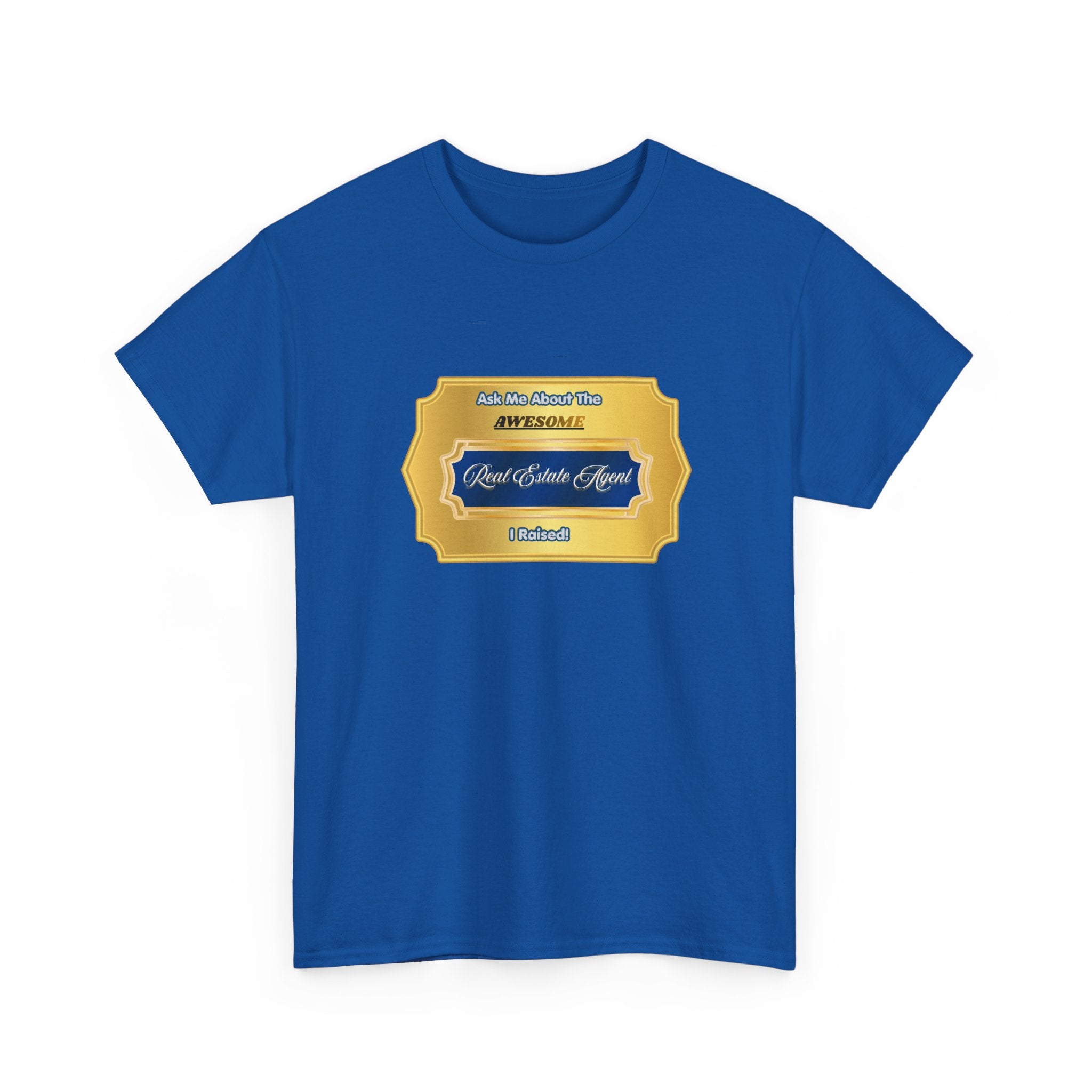 Proud Real Estate Agent Parent T-Shirt - Awesome Realtor Gift for Mom or Dad - Professional Success Celebration Tee
