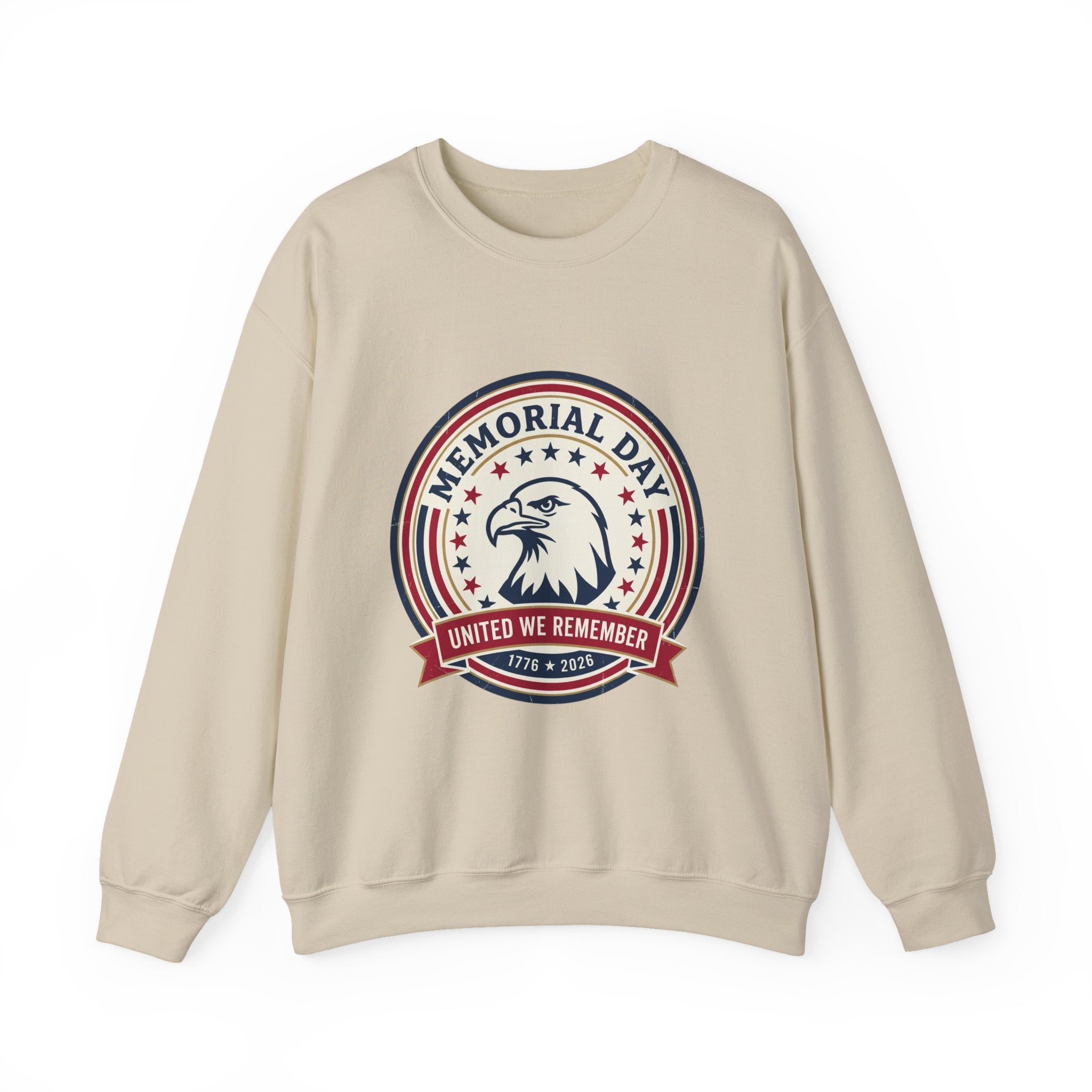 Memorial Day USA 250 Crewneck Sweatshirt | 1776–2026 Vintage Distressed Americana