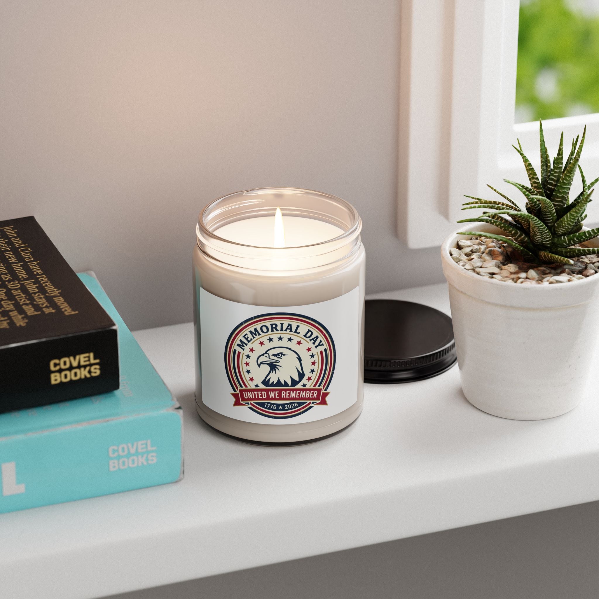 Memorial Day 1776–2026 Soy Candle | USA 250, vintage distressed patriotic