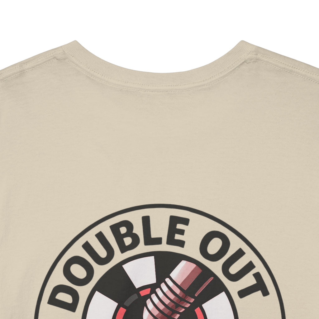 Double Out Mafia Darts Tee — Retro Dartboard Logo T-Shirt